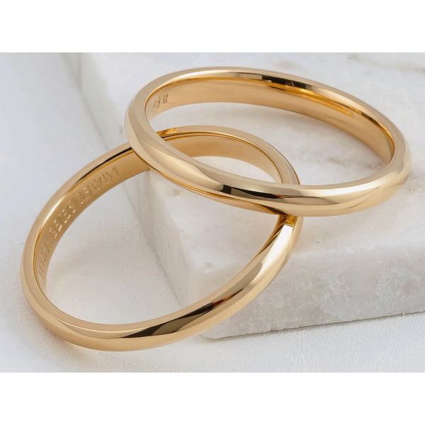 Par de Alianças Serena 14K