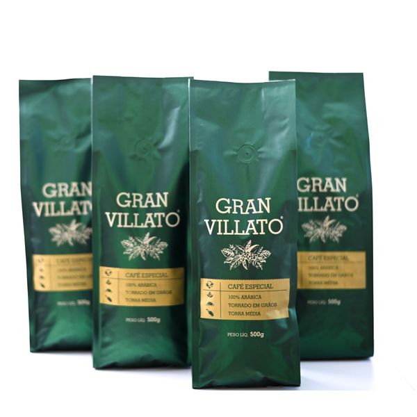 Kit com 4 Cafés Especiais Torrado em Grãos