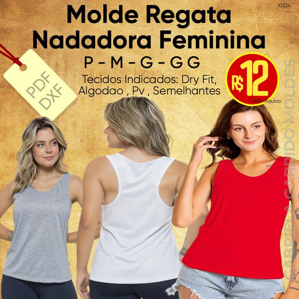 MOLDE REGATA NADADORA FEMININA P AO GG