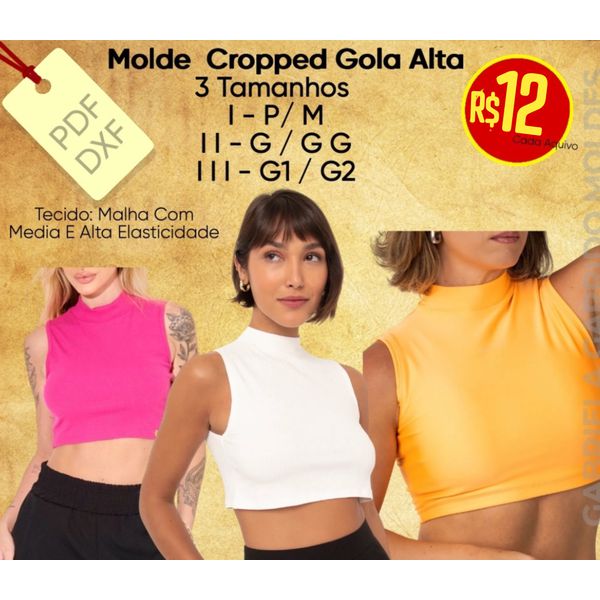 MOLDE CROPPED GOLA ALTA CAVADO