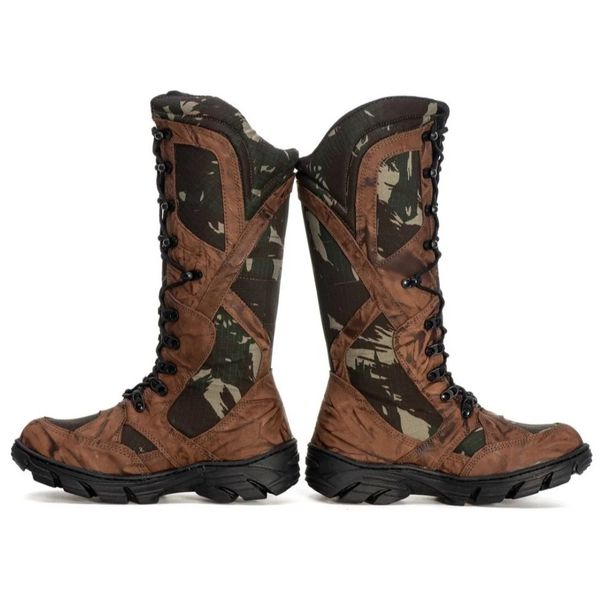 Coturno militar camuflado outlet