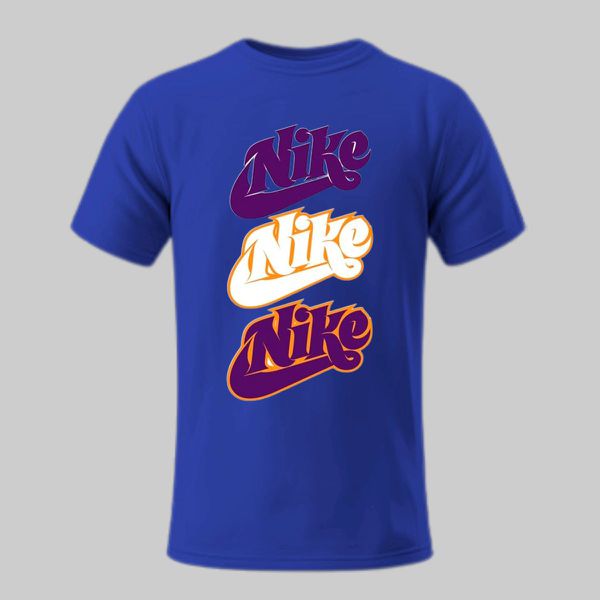 Camiseta Azul Nike Estampada