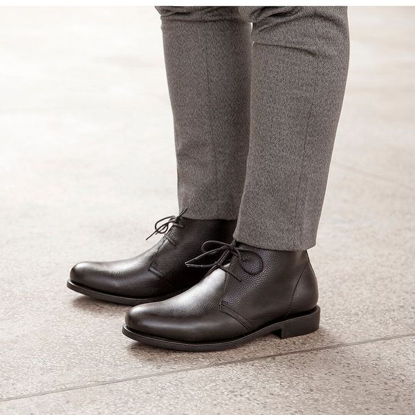 Bota Casual Chukka Boot Couro Preto GIANNO GIANNO