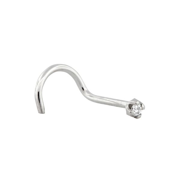 Piercing Nariz com Zircônia Prata 925 - (01un) - ZAROH JOIAS ATACADO