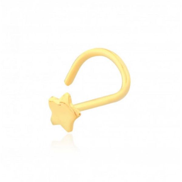 Piercing Nariz Estrela Ouro 18K