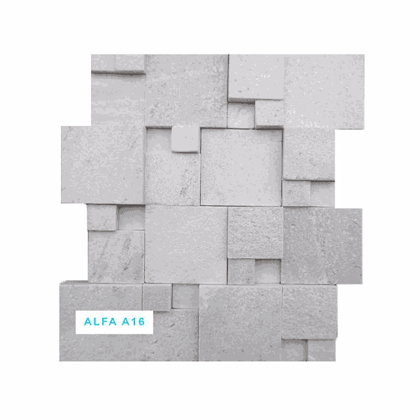 Mosaico Pedra Natural Alfa A16 30X30 Branco