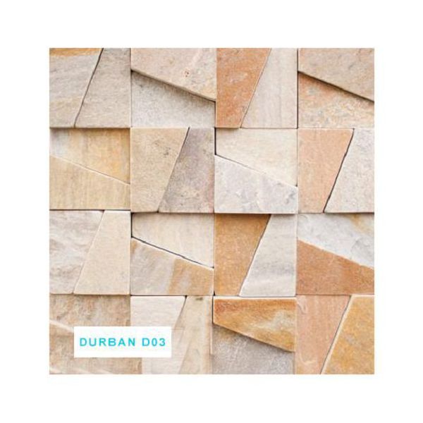 Mosaico Pedra Natural Durban D03 Placa 30X30 Mesclado