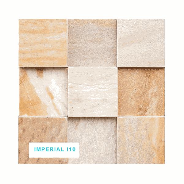 Mosaico Pedra Natural Imperial I10 Placa 30x30 Mesclado