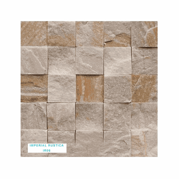 Mosaico Pedra Natural Imperial IR06 Placa 30X30 Mesclado