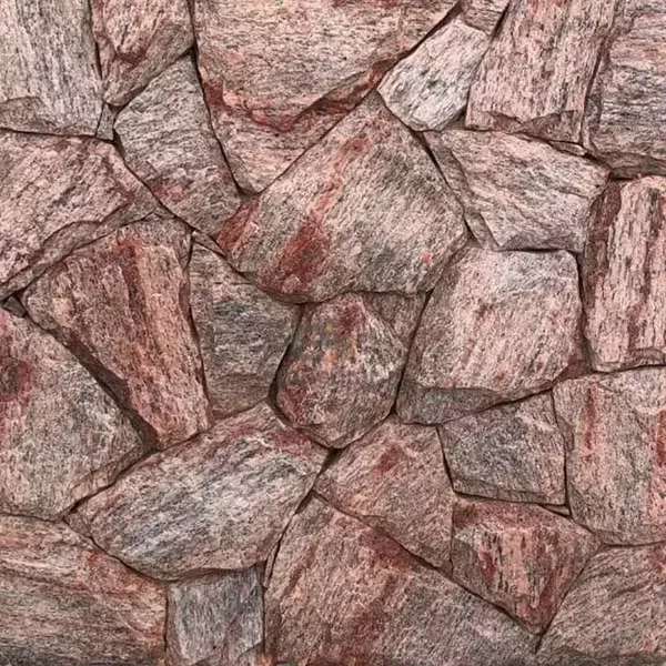 Pedra Madeira Bruta Vermelha