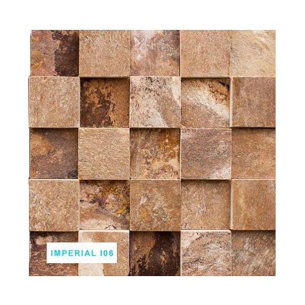 Mosaico Pedra Natural L06 30X30 Ferrugem