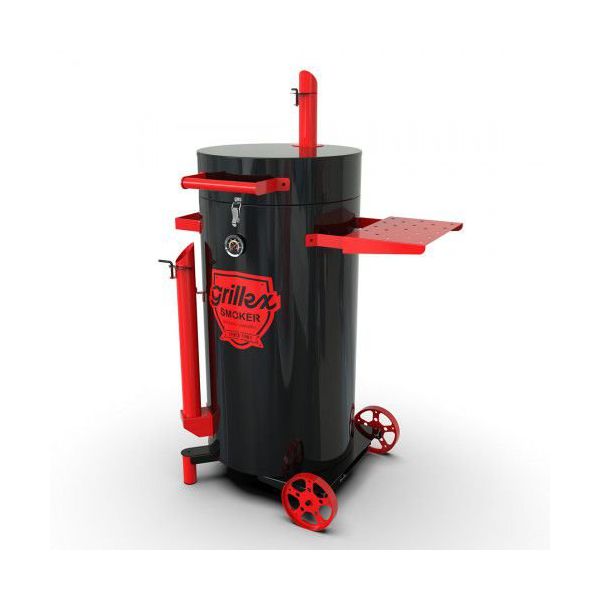 CHURRASQUEIRA DEFUMAÇÃO PIT SMOKER GRILLEX - PRETA / VERMELHA
