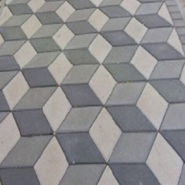 Piso de Concreto Intertravado 3D
