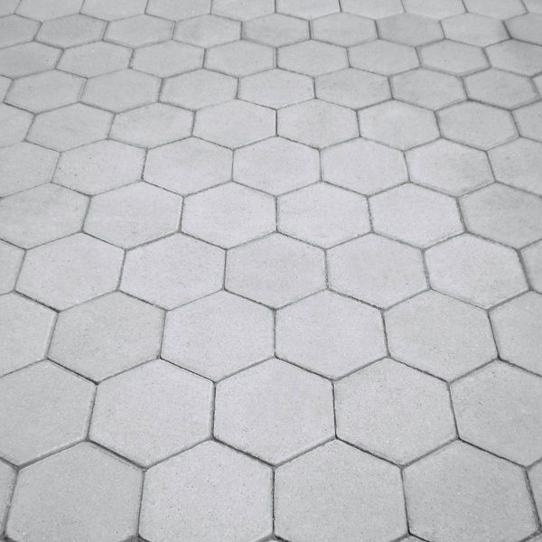 Piso de Concreto Intertravado Sextavado