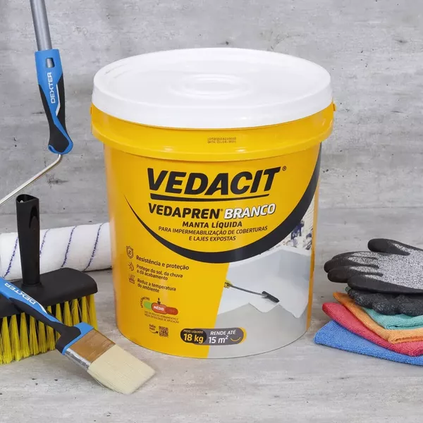 Impermeabilizante Vedapren 18 Litros Branco - Vedacit