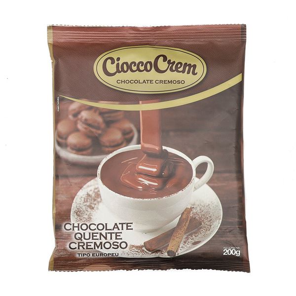 Chocolate Europeu Cremoso 200 Gramas Cioccocrem