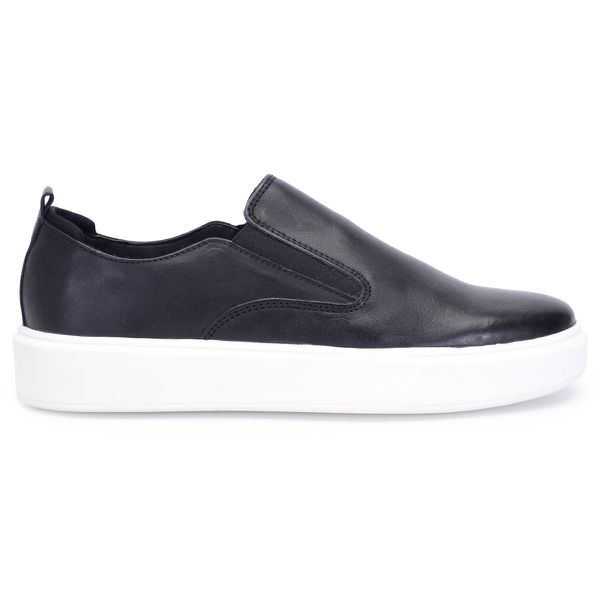 Sapatenis Masculino Preto Em Couro Legitimo Confortavel