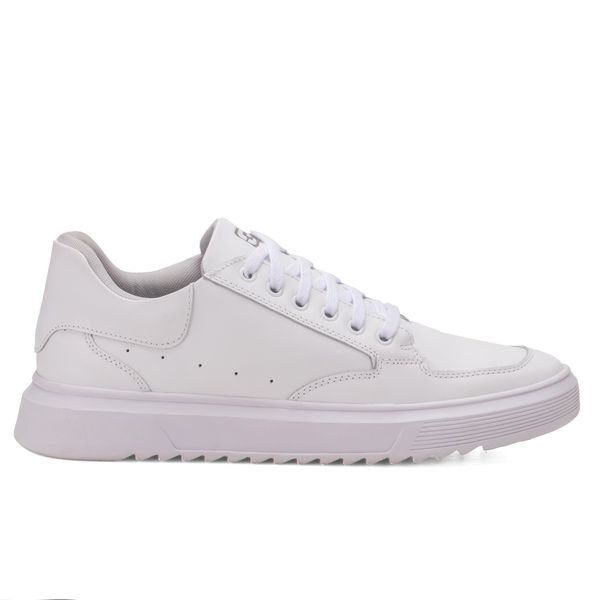 Tênis Masculino Sneaker Branco Casual Sola Alta Leve e Com Estilo 