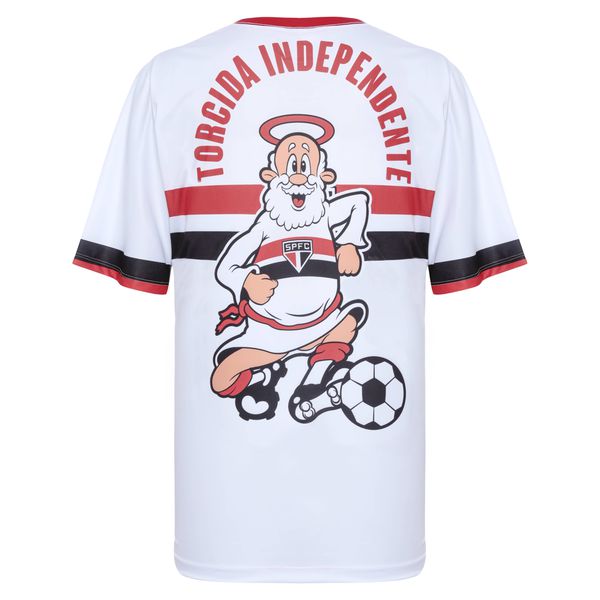 Camiseta Branca com 'Santo Paulo' nas Costas - Exclusiva para a 'Torcida Independente