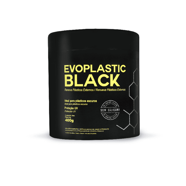  Renova Plastico Externos Do Carro Evoplastic Black 400g EVOX