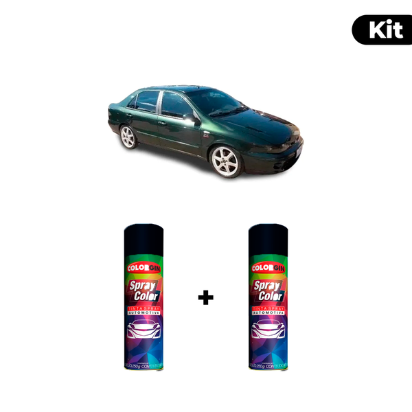 KIT SPRAY AUTOMOTIVO - VERDE SIERRA 1997/98 POL + VERNIZ RAPIDO 300ML