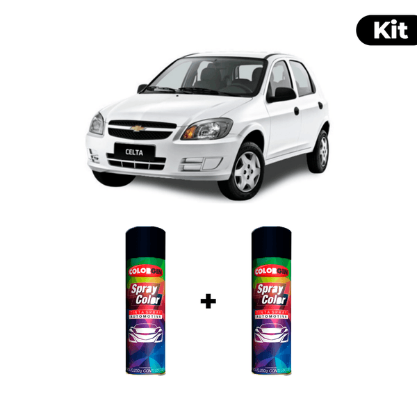 KIT SPRAY AUTOMOTIVO - BRANCO MAHLER 1994/04 POL + VERNIZ RAPIDO 300ML