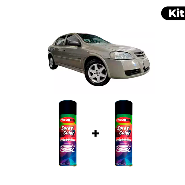 KIT SPRAY AUTOMOTIVO - CINZA ARGOS 2006 POL + VERNIZ RAPIDO 300ML