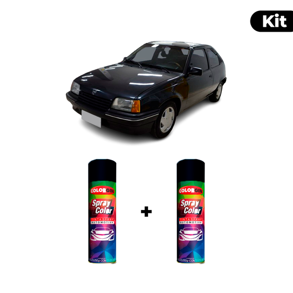 KIT SPRAY AUTOMOTIVO - CINZA BARTOK 1994 POL + VERNIZ RAPIDO 300ML