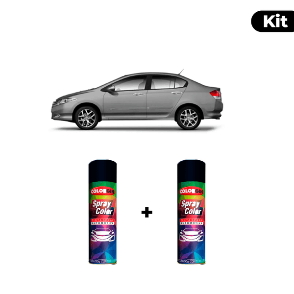 KIT SPRAY AUTOMOTIVO - MAGNESIUM 2004 POL + VERNIZ RAPIDO 300ML