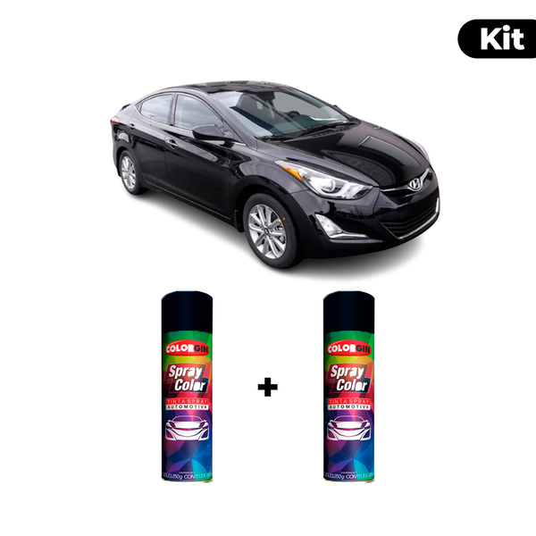 KIT SPRAY AUTOMOTIVO - BLACK DIAMOND PEARL POL + VERNIZ RAPIDO 300ML