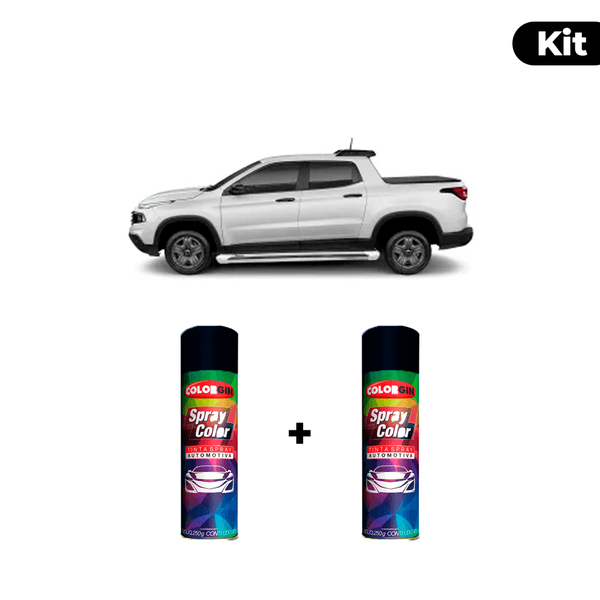 KIT SPRAY AUTOMOTIVO - BRANCO AMBIENTE 2016 POL + VERNIZ RAPIDO 300ML