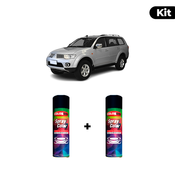 KIT SPRAY AUTOMOTIVO - PRATA TECNO POL + VERNIZ RAPIDO 300ML