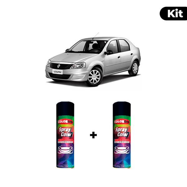 KIT SPRAY AUTOMOTIVO - PRATA ETOILE 2008 POL + VERNIZ RAPIDO 300ML
