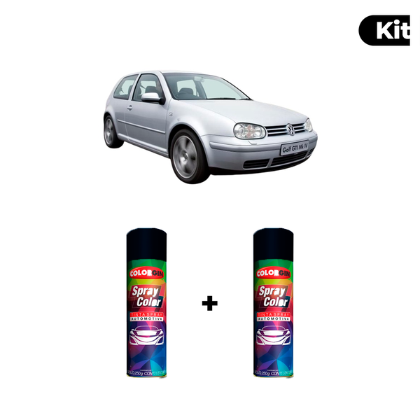 KIT SPRAY AUTOMOTIVO - PRATA REFLEX 2002 POL + VERNIZ RAPIDO 300ML