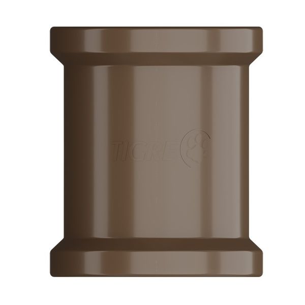 LUVA SOLDÁVEL DN110MM PVC MARRON