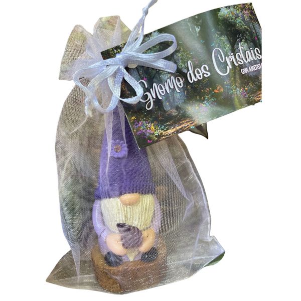 Gnomo dos Cristais - Ametista