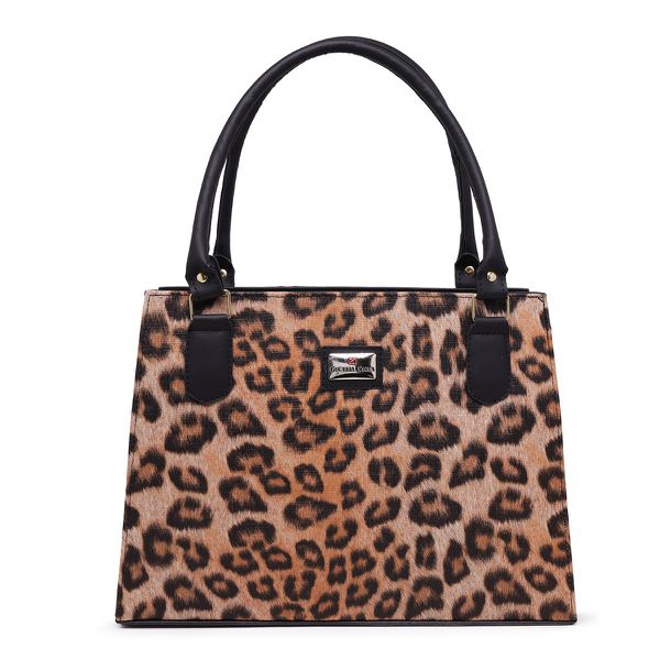 Bolsa Feminina Estilo Pasta de Ombro Social Em Matelassê Quadrada Onça - Gouveia Costa 