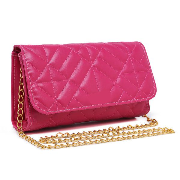 Bolsa Feminina Bordada Estilo Clutch Blogueira Moda Festa Rosa Pink - Gouveia Costa 