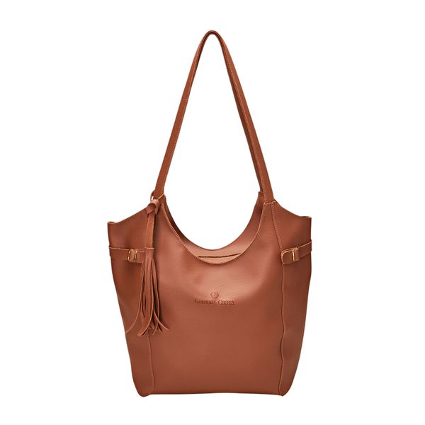 Bolsa Sacola Helena Grande Super Espaçosa Caramelo