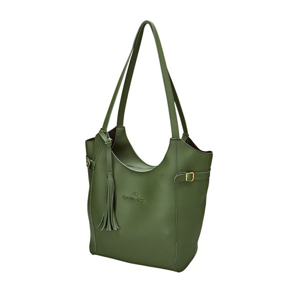 Bolsa Sacola Helena Grande Super Espaçosa Verde Musgo