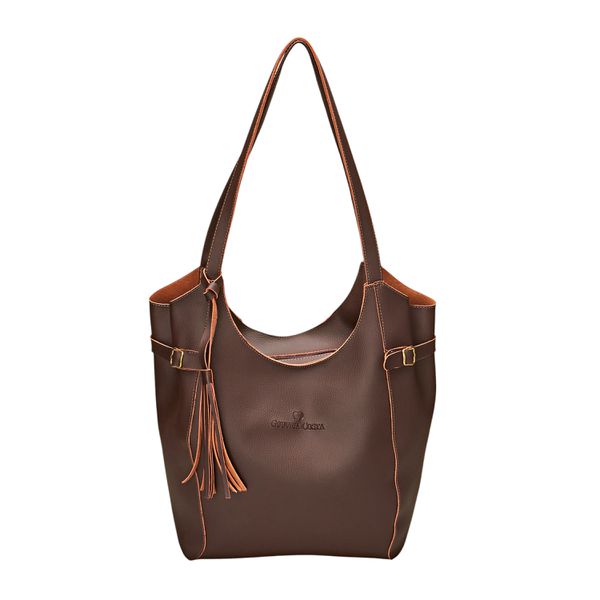 Bolsa Sacola Helena Grande Super Espaçosa café