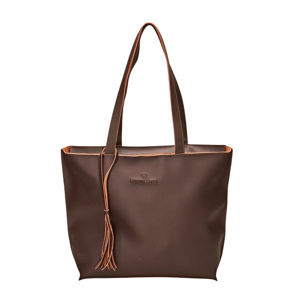 Bolsa Sacola Elisa Super espaçosa Café