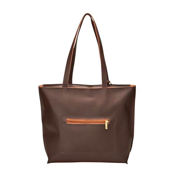 Bolsa Sacola Elisa Super espaçosa Café