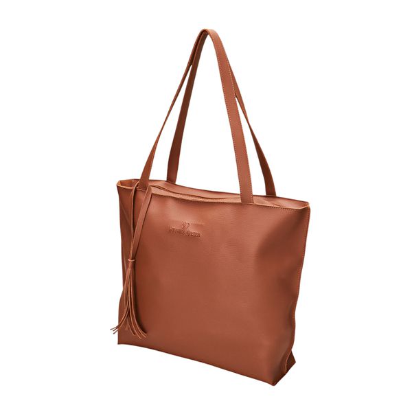 Bolsa Sacola Elisa Super espaçosa Caramelo