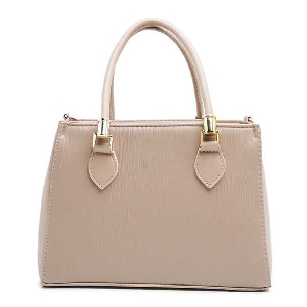 Bolsa Luxo Feminina Nude Baú Alça de Mão e Transversal - Gouveia Costa