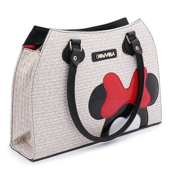 Bolsa Feminina Estilo Pasta de Ombro Social Minnie Palha - Gouveia Costa