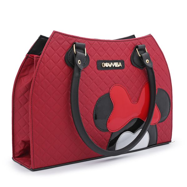 Bolsa Feminina Estilo Pasta de Ombro Social Minnie Vermelha - Gouveia Costa 