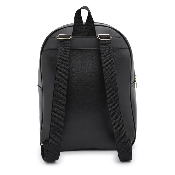 Mochila Grande Feminina Escolar Fashion Moderna Reforçada Lisa Preta - Gouveia Costa 