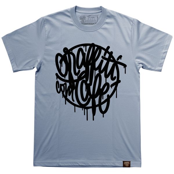 Camiseta TYPE Cinza - Graffiti com Café