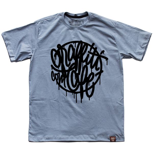 Camiseta TYPE Cinza - Graffiti com Café